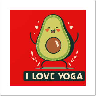 Yoga lover Avacado Posters and Art